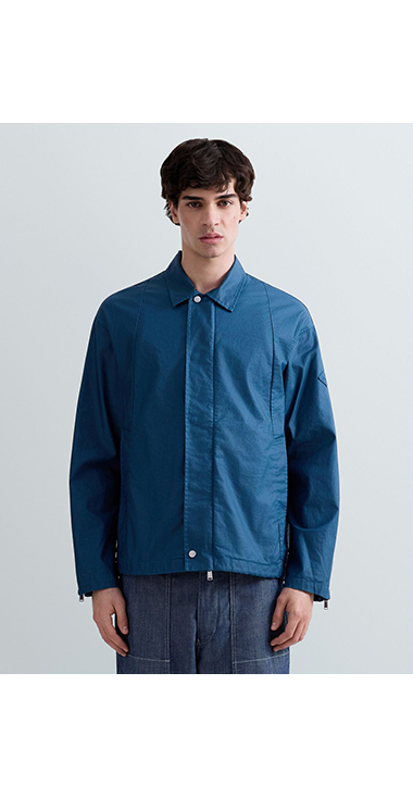 リネンコットンコーティングキャンバスジャケット